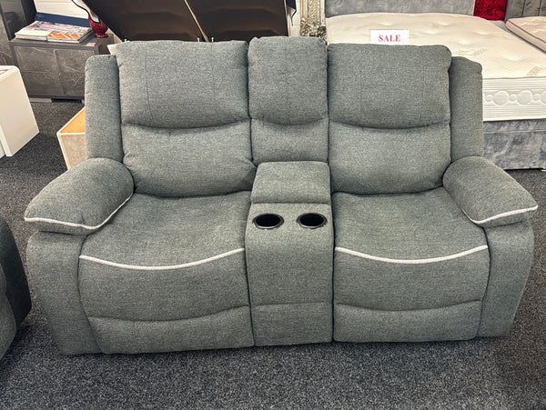 Benetti 3+2 ELECTRIC Recliner Sofa Set Grey