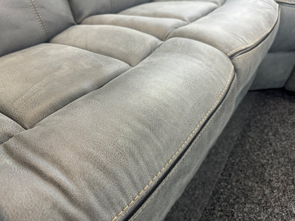 Brooklyn Grey Fabric Corner Recliner Sofa