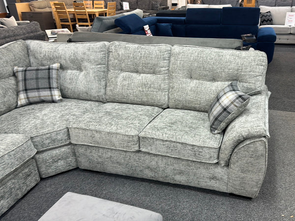 Ashlin Fabric Corner Sofa Grey