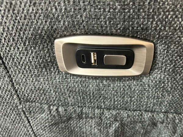 Benetti 3+2 ELECTRIC Recliner Sofa Set Grey