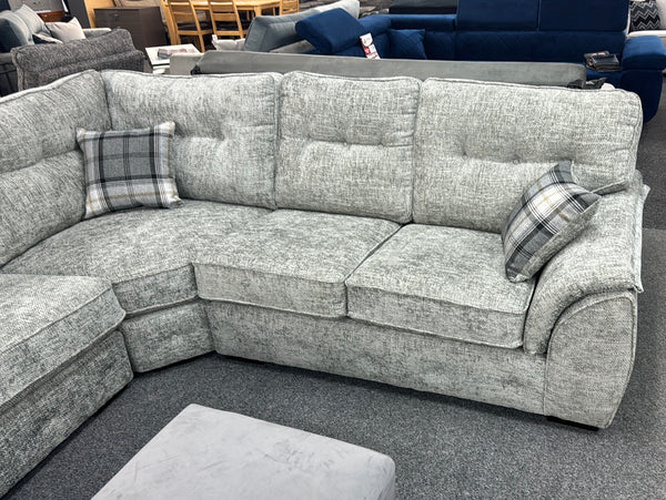 Ashlin Fabric Corner Sofa Grey
