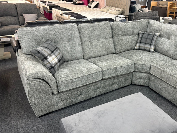 Ashlin Fabric Corner Sofa Grey
