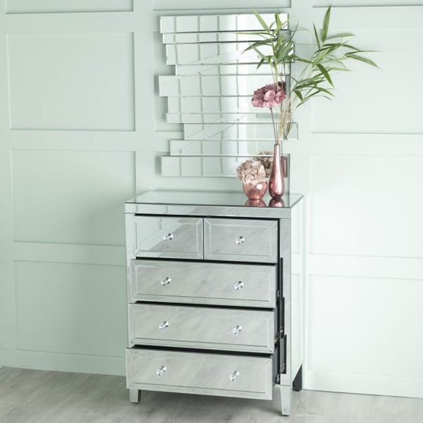 Vasari Mirrored 3+2 Drawer Chest