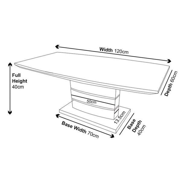 Brice White Gloss Coffee Table