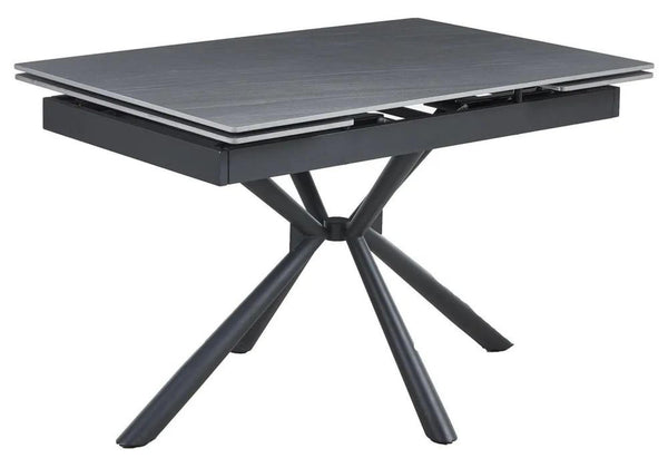 Blanco Black Sintered Stone Extending Dining Table
