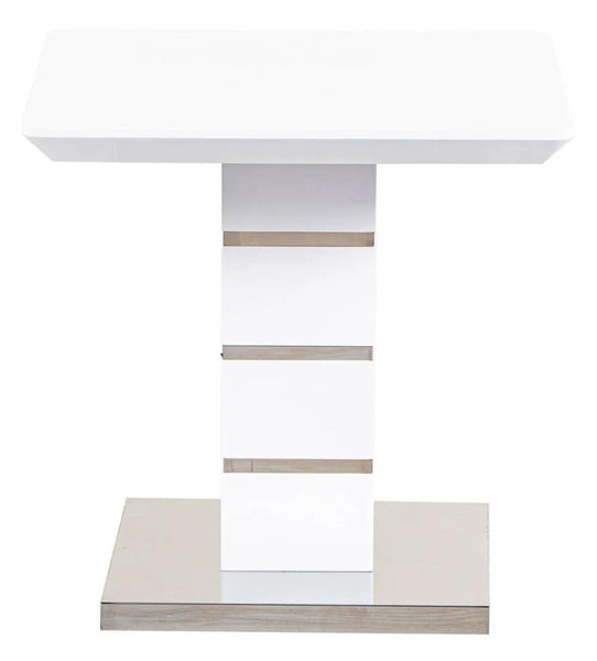 Brice White Gloss Lamp Table