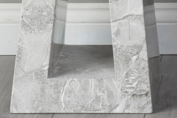 Hugo Grey Marble Side Table