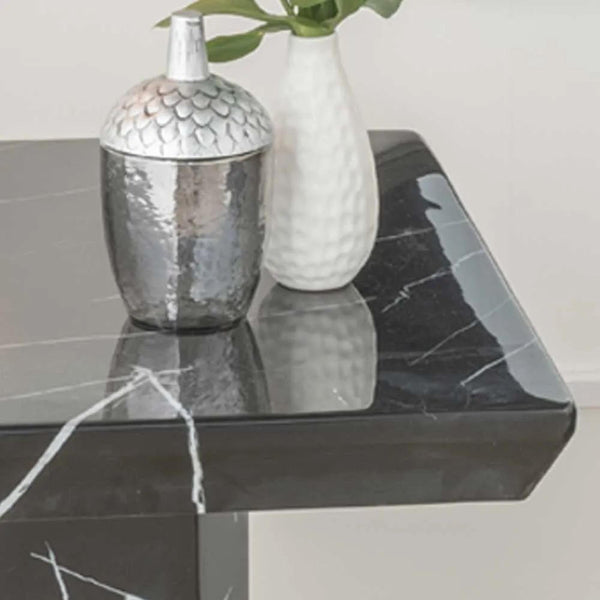 Nebula Black Marble Side Table