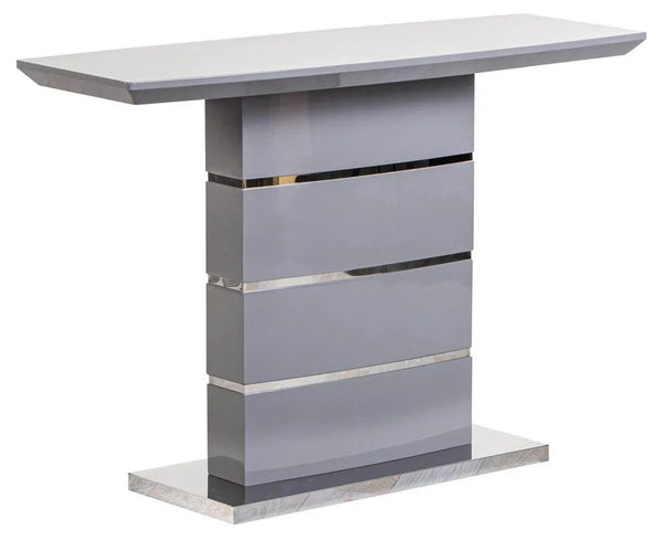 Brice Grey Gloss Console Table