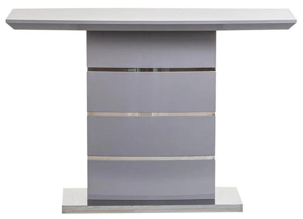 Brice Grey Gloss Console Table