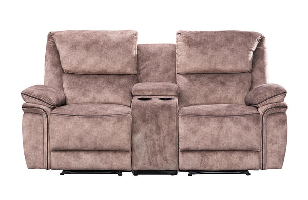 Milano Suede Manual Recliner Fabric Sofa