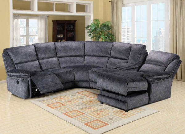 Milano Suede Manual Recliner Fabric Sofa
