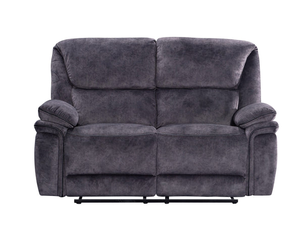 Milano Suede Manual Recliner Fabric Sofa