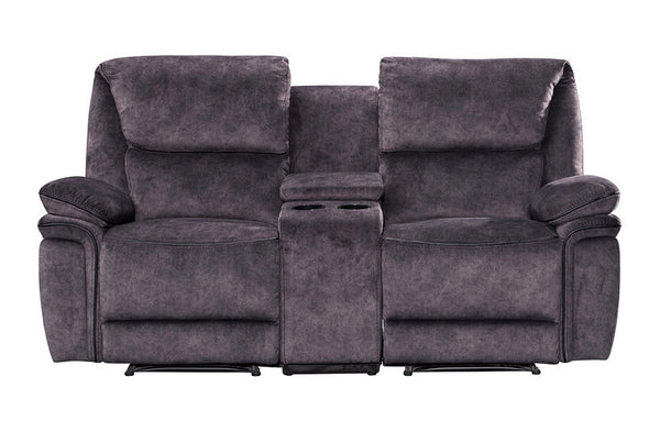 Milano Suede Manual Recliner Fabric Sofa