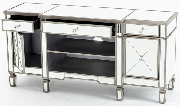 Acorn Mirrored Champagne Trim TV Unit