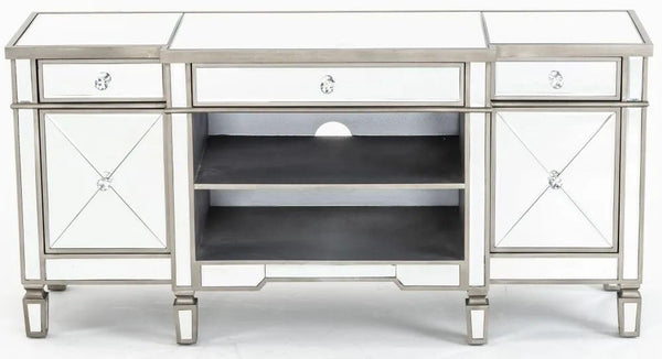 Acorn Mirrored Champagne Trim TV Unit
