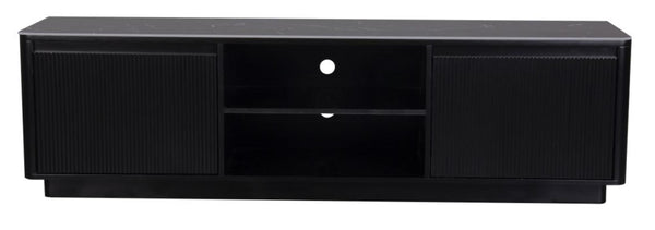 Dante Black Ceramic Fluted TV Unit