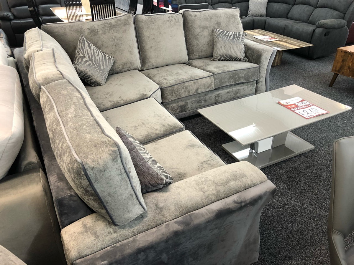 Grey wrap on sale around couch