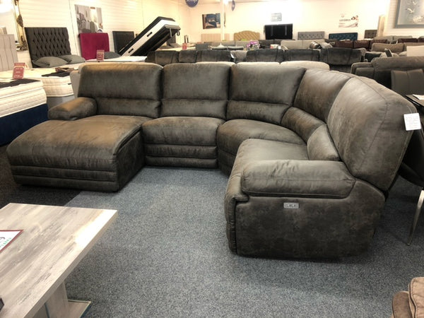 Corner sofa in a furniture shop