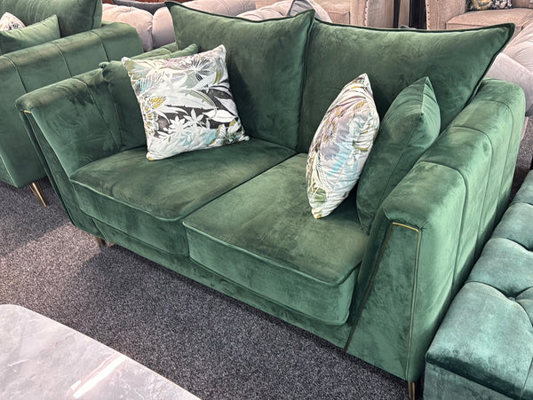 Vivian Emerald Green 3+2 Fabric Sofa