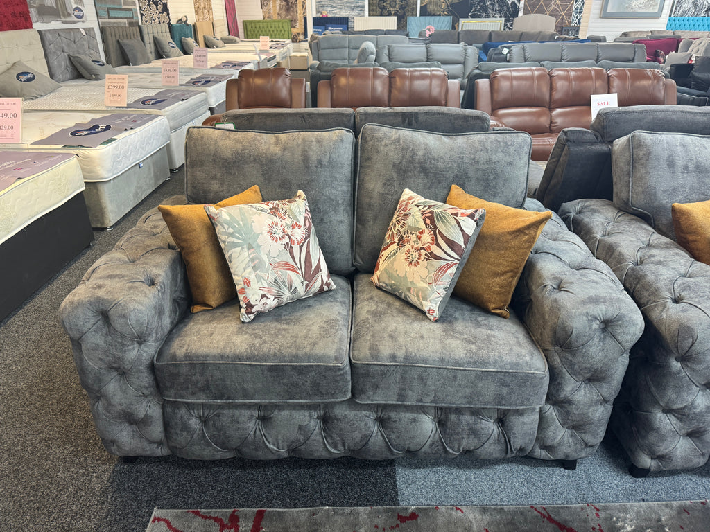 Great Gatsby 3+2 Grey Fabric Sofa
