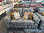 Great Gatsby 3+2 Grey Fabric Sofa