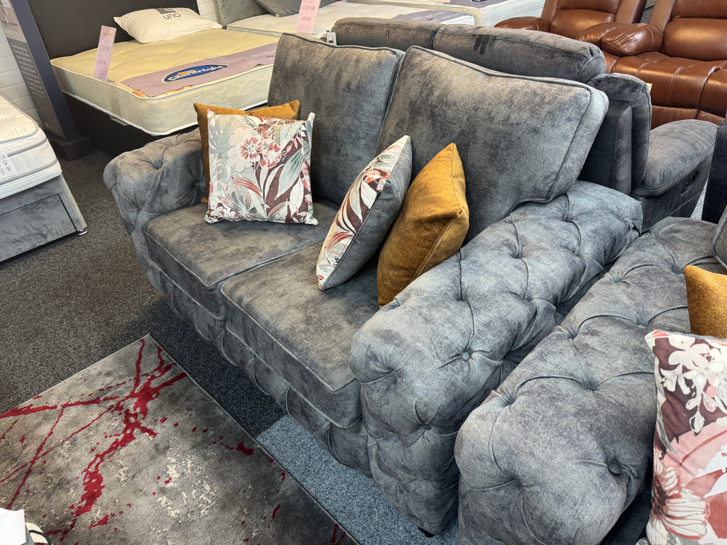 Great Gatsby 3+2 Grey Fabric Sofa