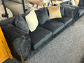 3+2 Lola Chesterfield Fabric Sofa