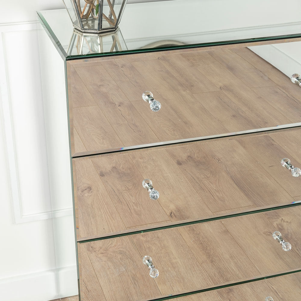 Scala Mirrored 4 Drawer Chest
