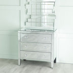 Vasari Mirrored 3 Drawer Small Chest