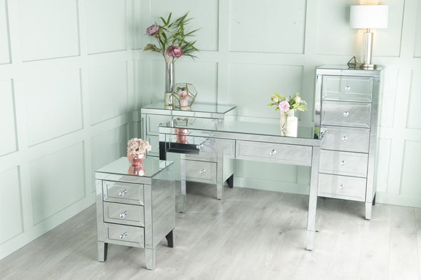 Vasari Mirrored 3 Drawer Small Chest