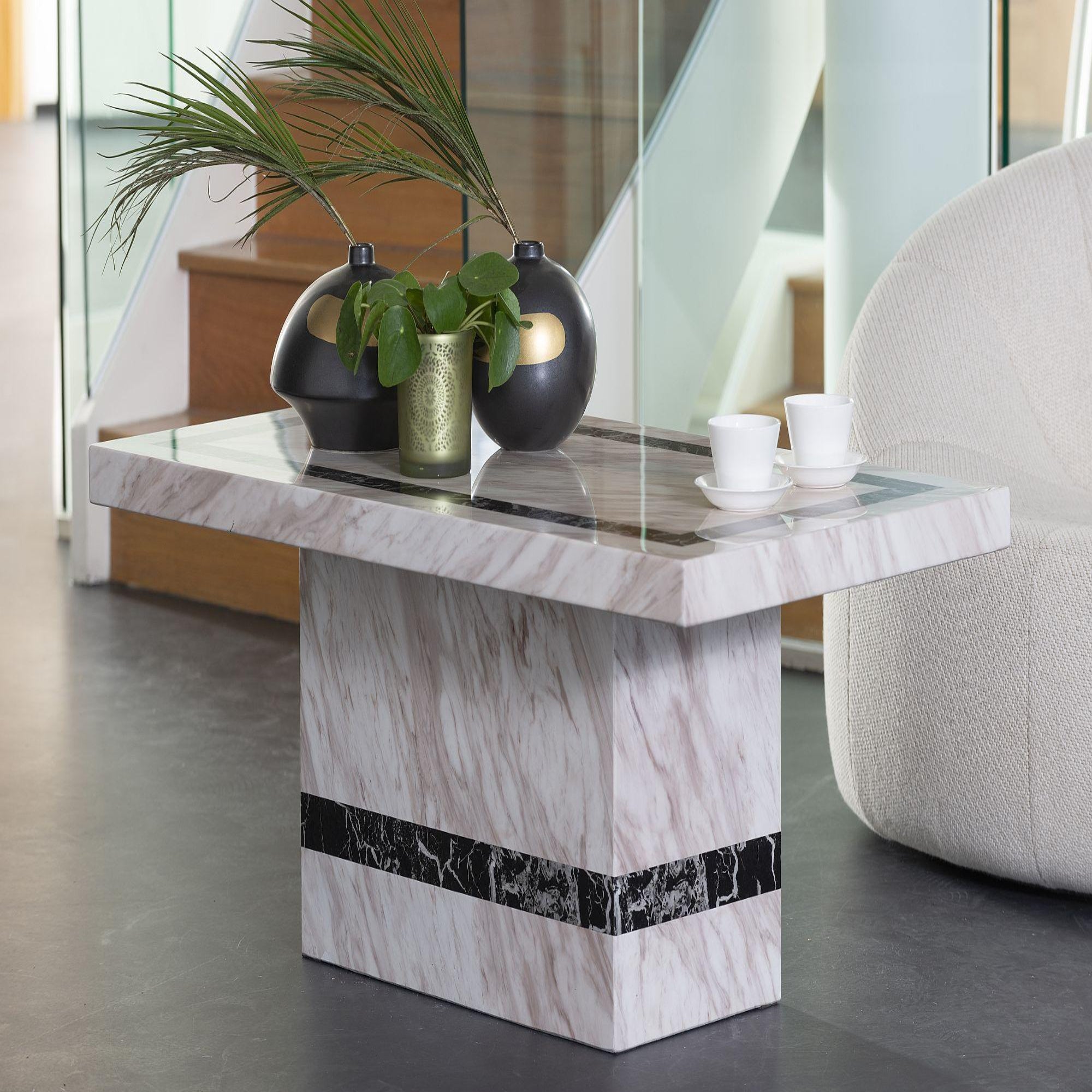 Arzano Cream Marble Coffee Table
