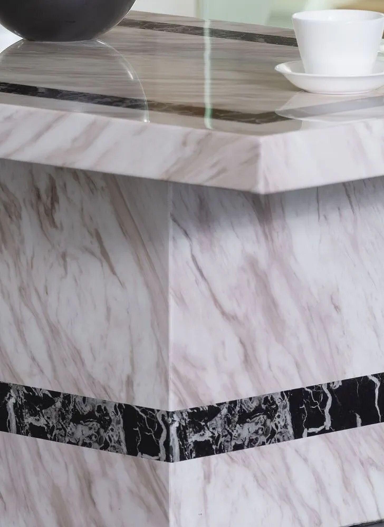 Arzano Cream Marble Coffee Table