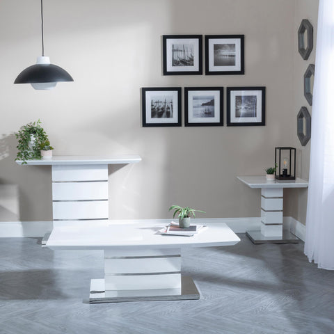 Brice White Gloss Coffee Table
