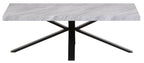 Cadell Grey Concrete Effect Coffee Table with Black Spider Legs