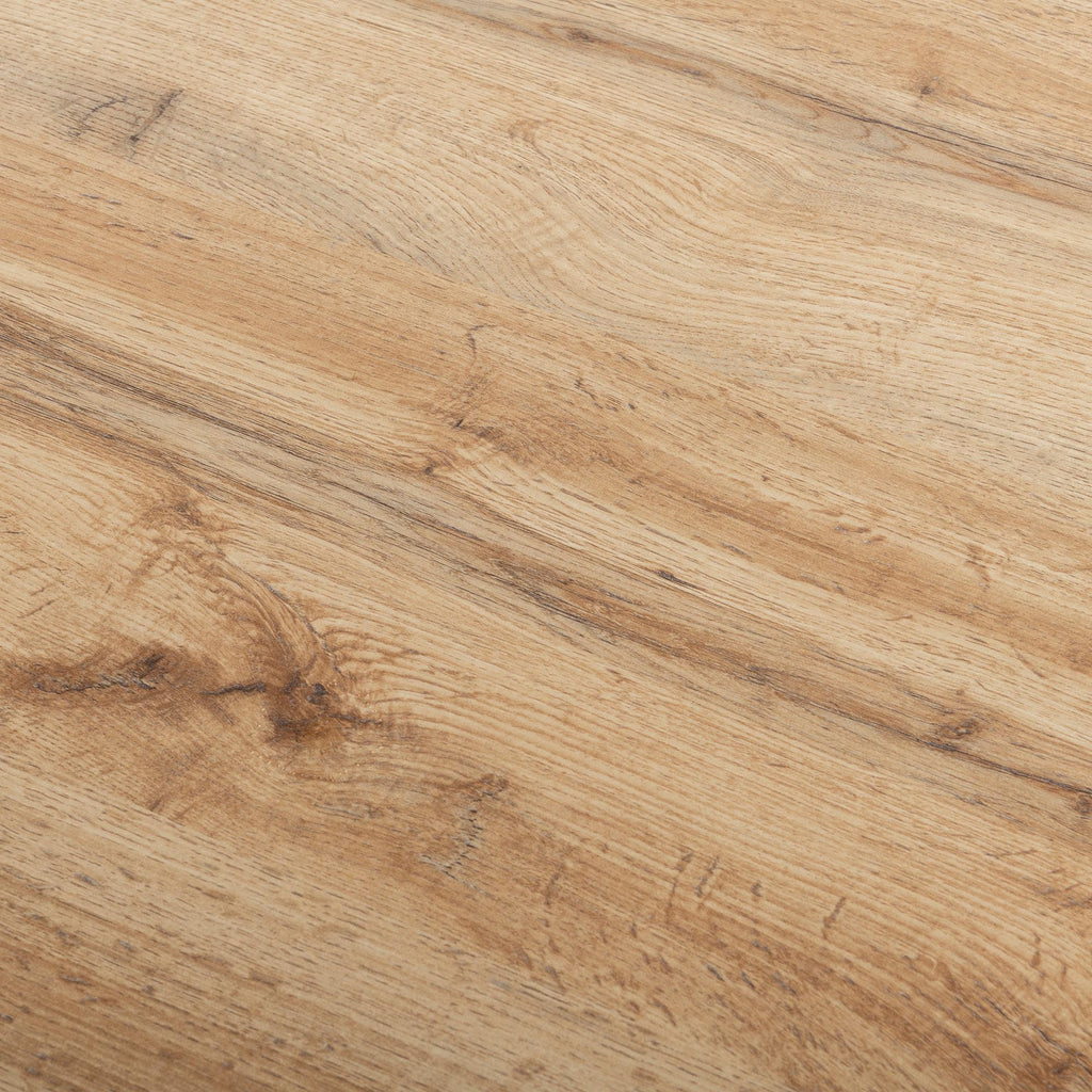 Cadell Industrial Oak Effect Coffee Table with Black Spider Legs