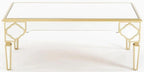 Cairo Mirrored Gold Trim Coffee Table