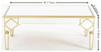 Cairo Mirrored Gold Trim Coffee Table