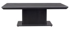 Dante Black Ceramic Fluted Coffee Table