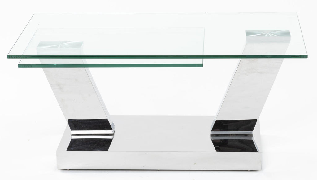 Enzo Swivel Glass Top Coffee Table