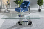 Enzo Swivel Glass Top Coffee Table