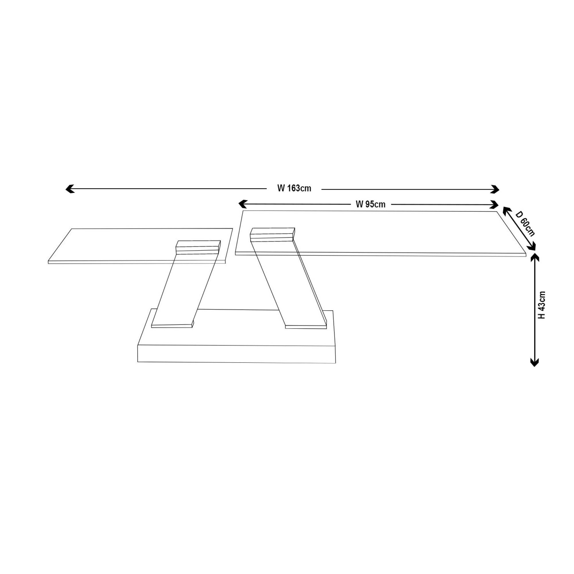 Enzo Swivel Glass Top Coffee Table