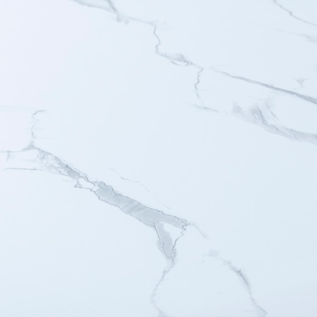 Mondrian White Melamine Top Oval Coffee Table