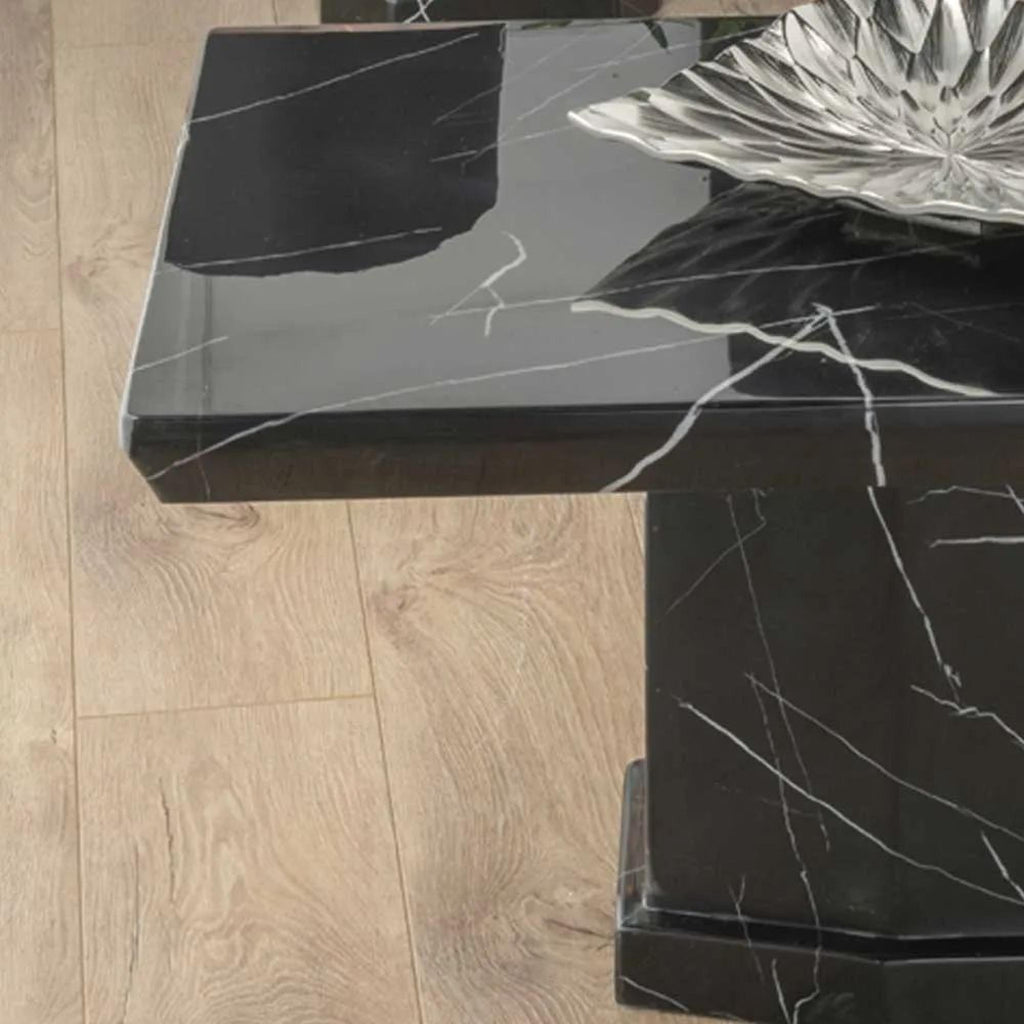 Nebula Black Marble Coffee Table