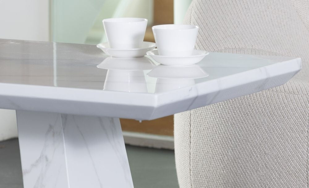 Rio White Marble Coffee Table