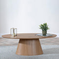 Whitby Oak Oval Coffee Table