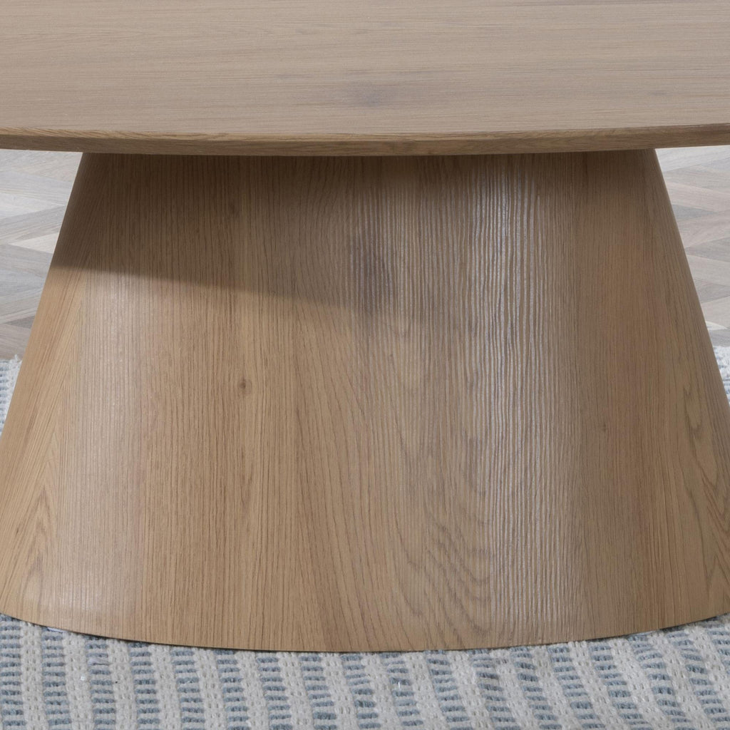 Whitby Oak Oval Coffee Table