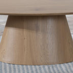 Whitby Oak Oval Coffee Table