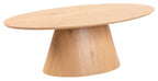 Whitby Oak Oval Coffee Table