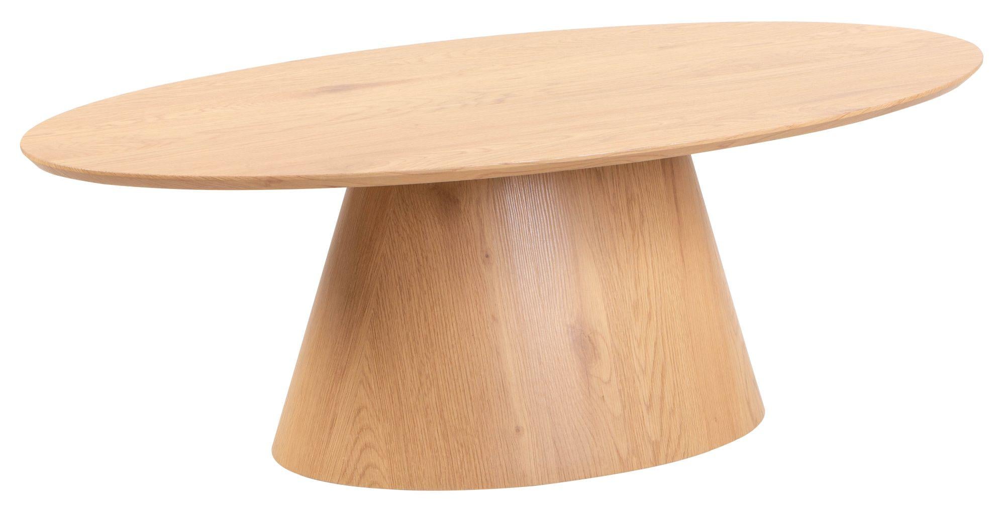 Whitby Oak Oval Coffee Table